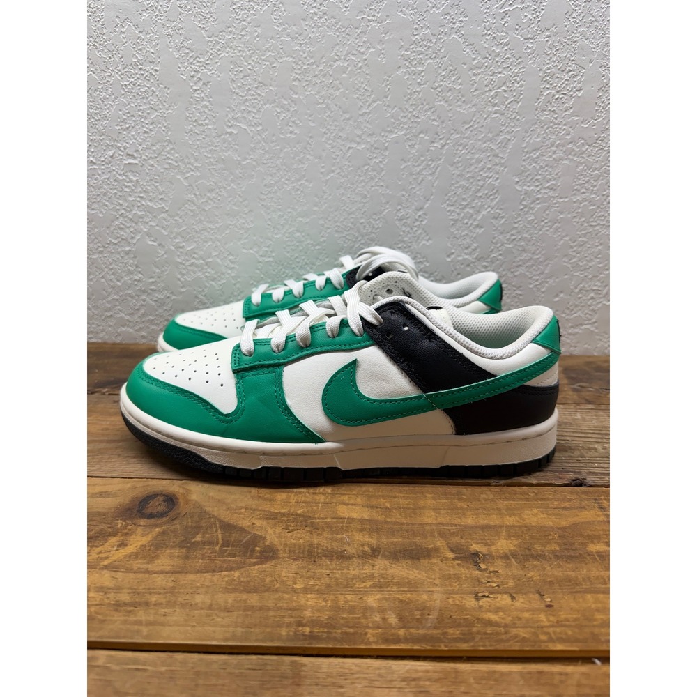 Nike Dunk Low "Celtics" Green White Black Sneakers DQ0129-401 Womens 8.5/ 7M